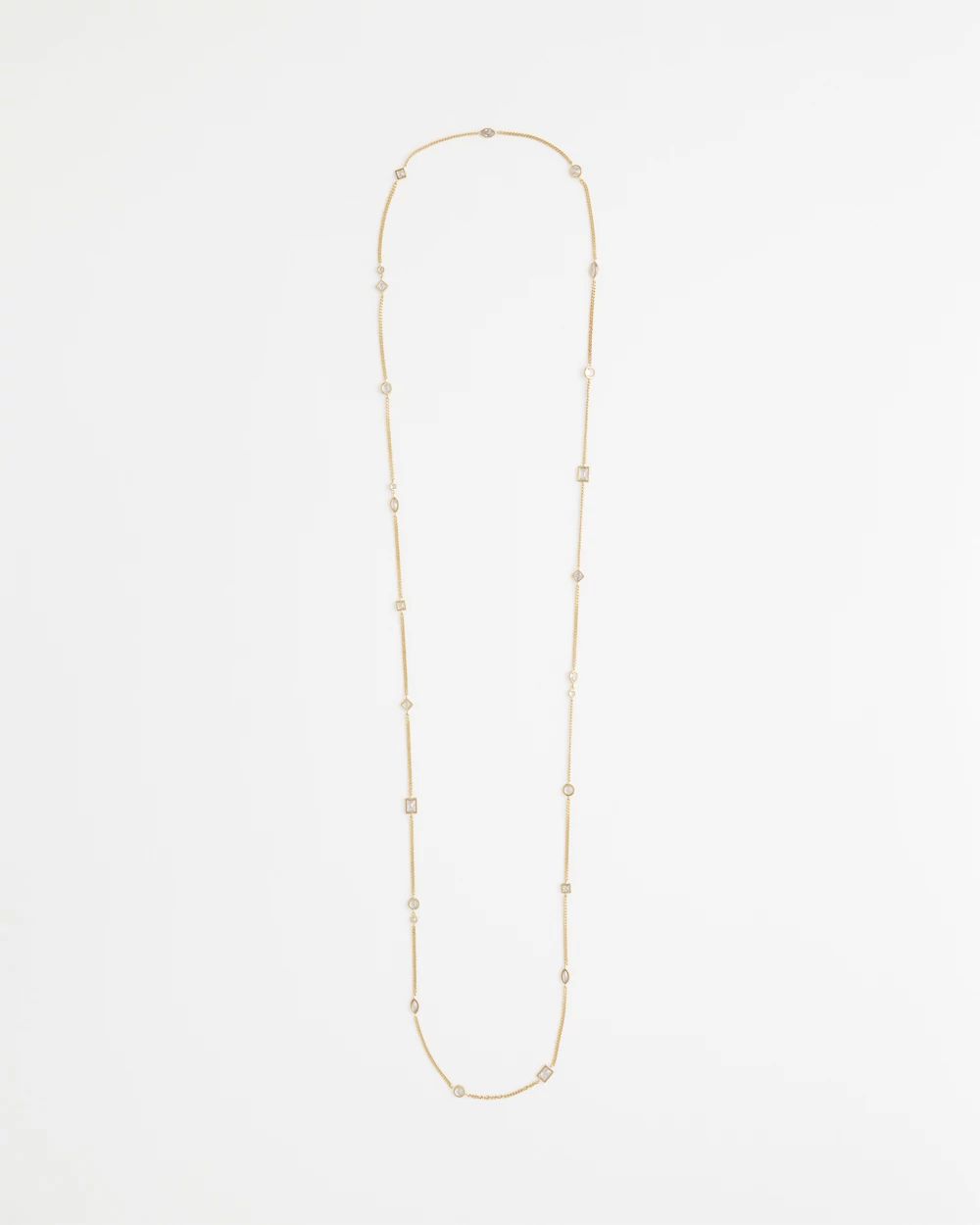 Fine Crystal Long Chain Necklace | Chico's